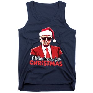 President Trump Pajamas ILl Be Home Christmas For Women Tank Top