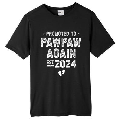 Promoted to Pawpaw Again 2024 Soon To Be Pawpaw Tall Fusion ChromaSoft Performance T-Shirt