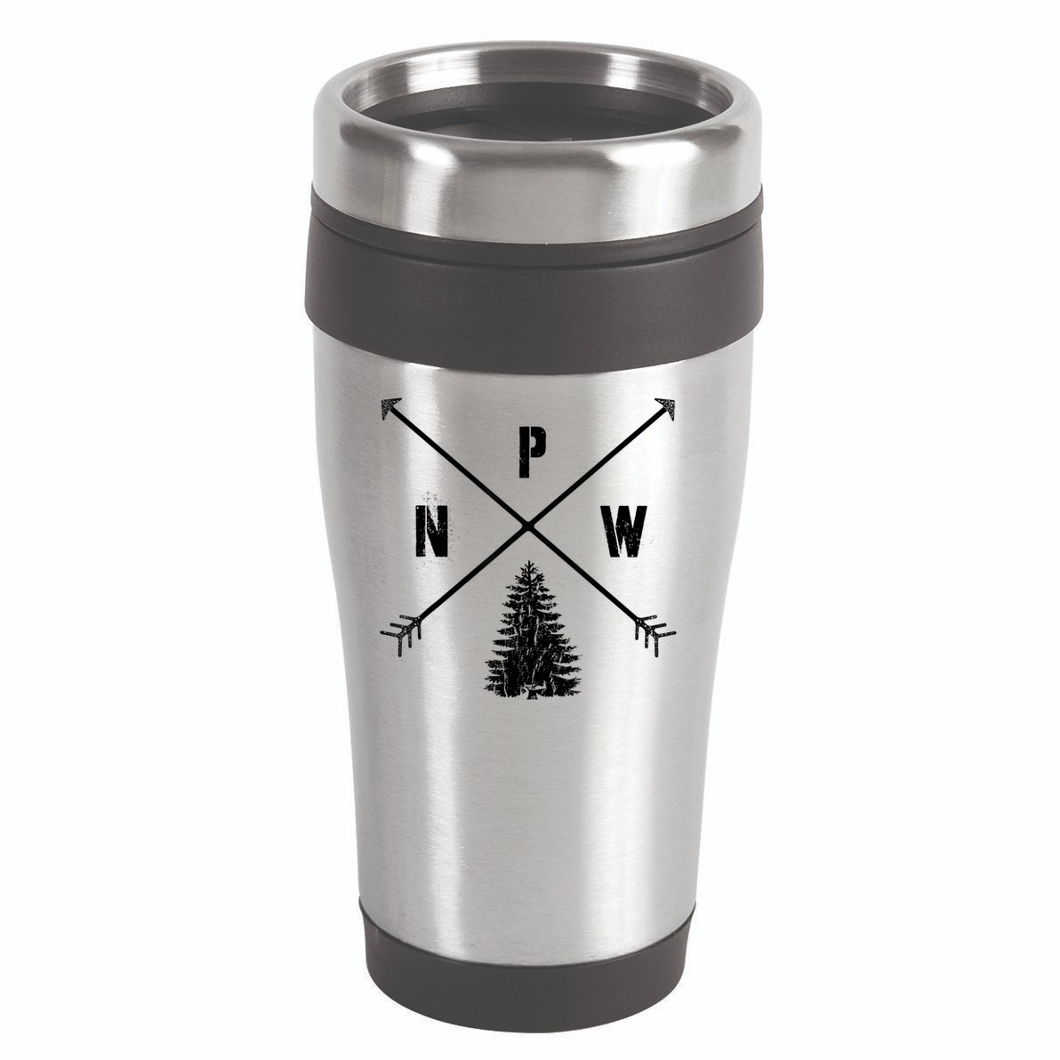 Pine Tree Pacific Northwest PNW Arrows 16oz Travel Tumbler