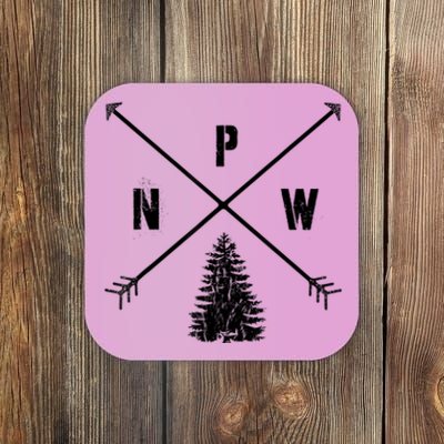 Pine Tree Pacific Northwest PNW Arrows Coaster