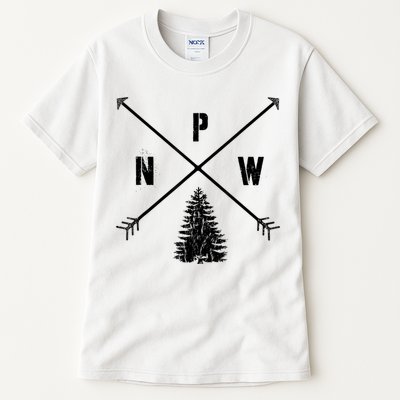 Pine Tree Pacific Northwest PNW Arrows Tall T-Shirt