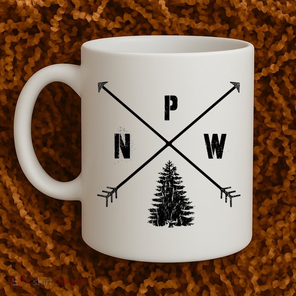 Pine Tree Pacific Northwest PNW Arrows Mug