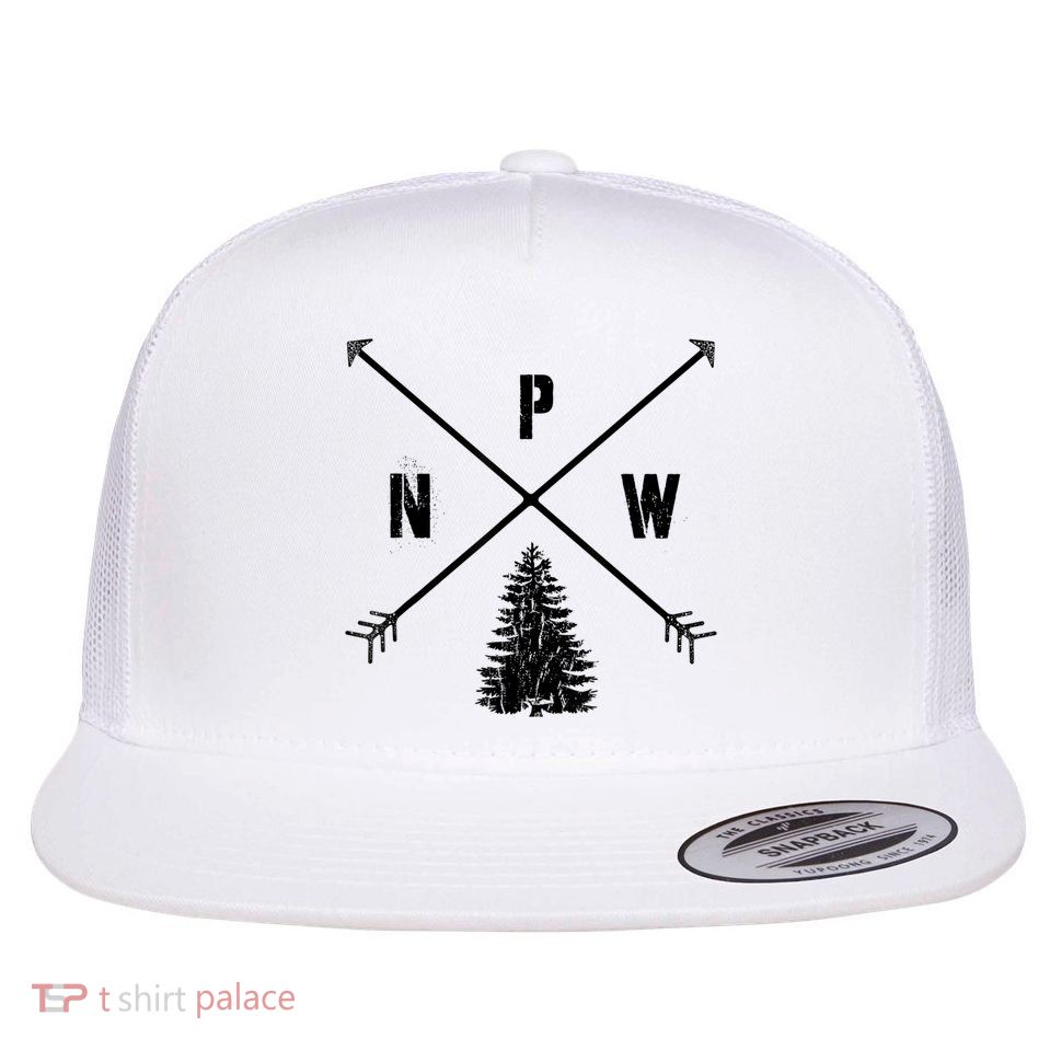 Pine Tree Pacific Northwest PNW Arrows Flatbill Hat