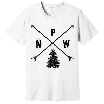 Pine Tree Pacific Northwest PNW Arrows Premium T-Shirt