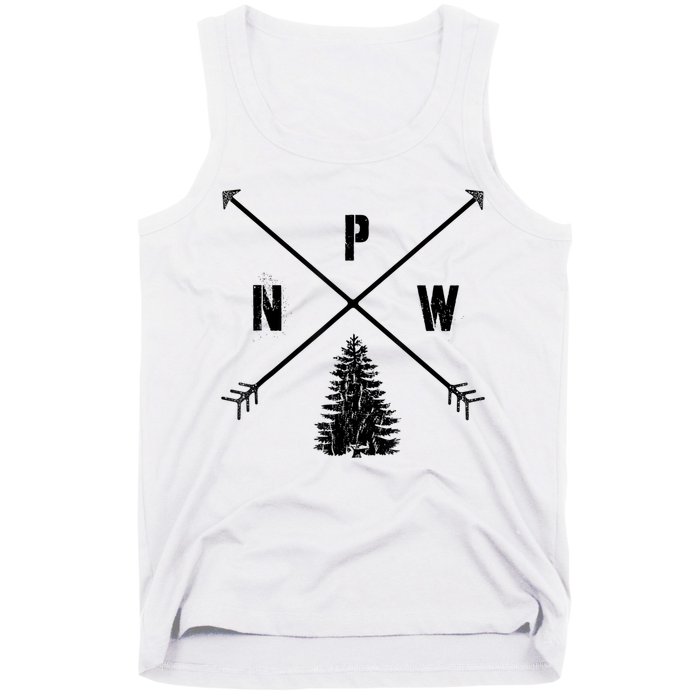 Pine Tree Pacific Northwest PNW Arrows Tank Top