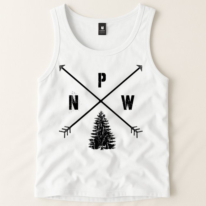 Pine Tree Pacific Northwest PNW Arrows Tank Top