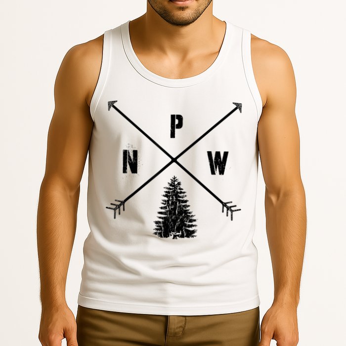 Pine Tree Pacific Northwest PNW Arrows Tank Top
