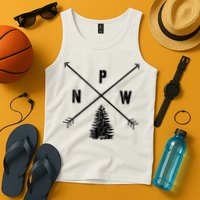 Pine Tree Pacific Northwest PNW Arrows Tank Top