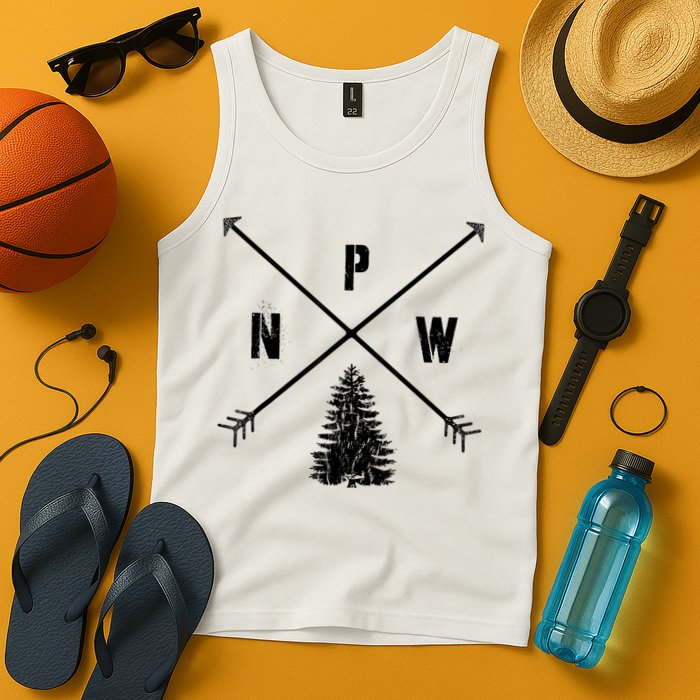 Pine Tree Pacific Northwest PNW Arrows Tank Top