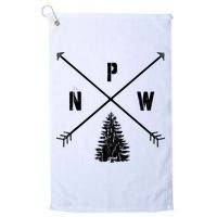 Pine Tree Pacific Northwest PNW Arrows Golf Towel