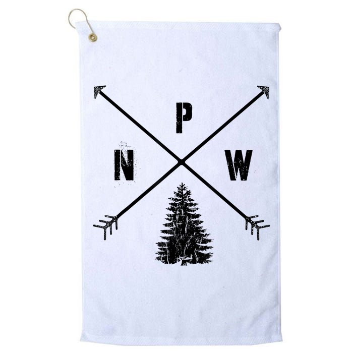 Pine Tree Pacific Northwest PNW Arrows Golf Towel