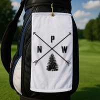 Pine Tree Pacific Northwest PNW Arrows Golf Towel