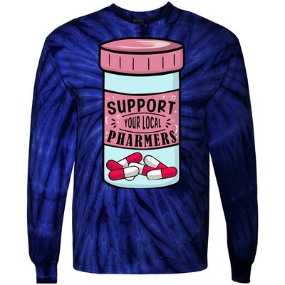 Pharmacy Technician Pharmacy Tech Cpht Tie-Dye Long Sleeve Shirt