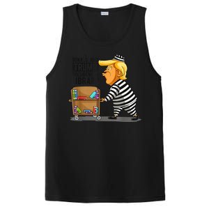 Prison Trump Presidential Library Funny Anti Trump PosiCharge Competitor Tank