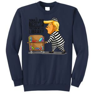 Prison Trump Presidential Library Funny Anti Trump Sweatshirt