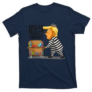 Prison Trump Presidential Library Funny Anti Trump T-Shirt