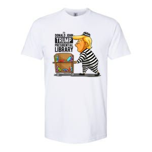 Prison Trump Presidential Library Funny Anti Trump Softstyle CVC T-Shirt