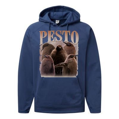 Pesto The Penguin Funny Baby Penguin Pesto Performance Fleece Hoodie