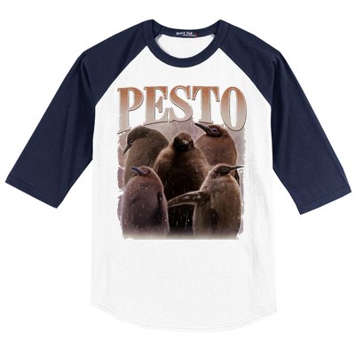 Pesto The Penguin Funny Baby Penguin Pesto Baseball Sleeve Shirt