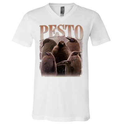 Pesto The Penguin Funny Baby Penguin Pesto V-Neck T-Shirt