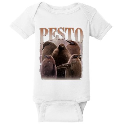 Pesto The Penguin Funny Baby Penguin Pesto Baby Bodysuit