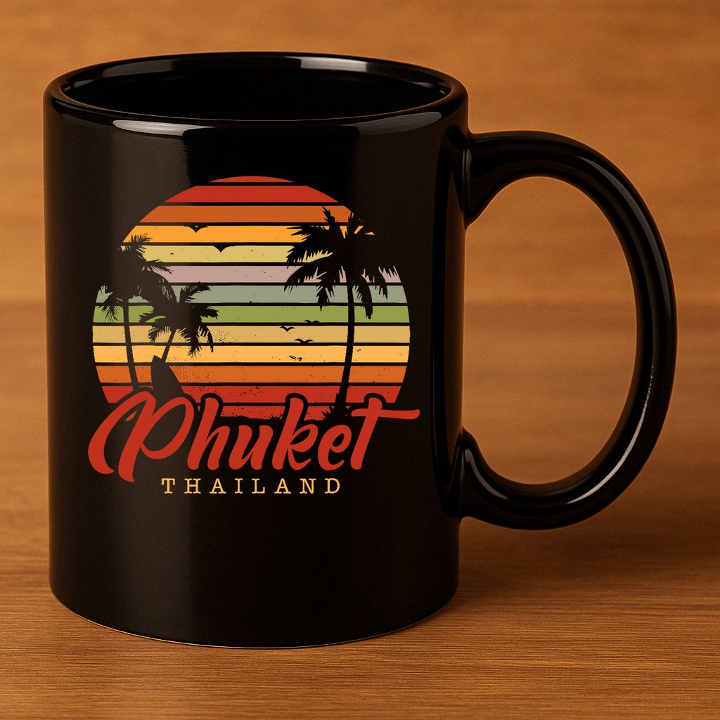 Phuket Thailand 11oz C Handle Ceramic Mug