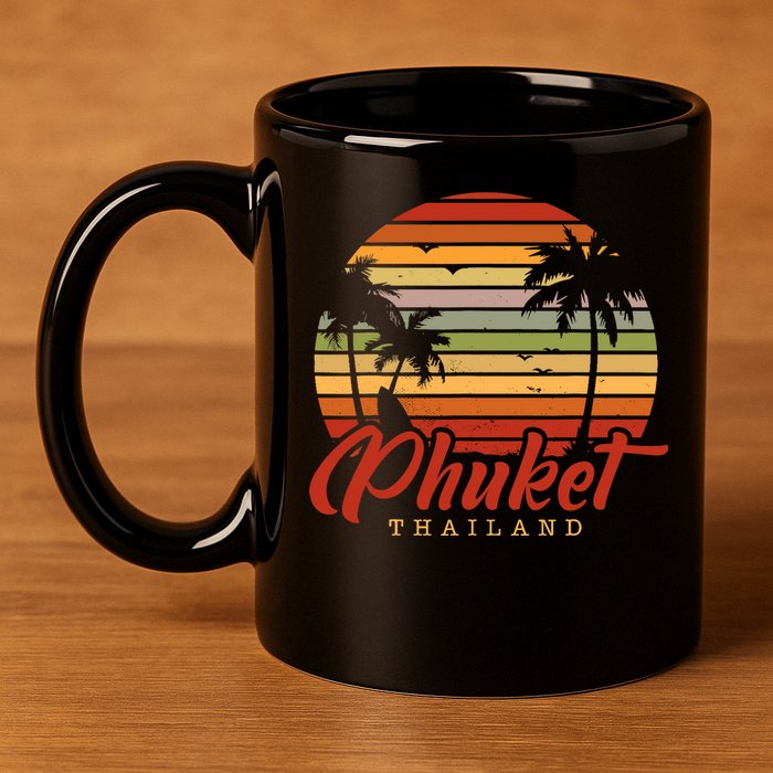 Phuket Thailand 11oz C Handle Ceramic Mug
