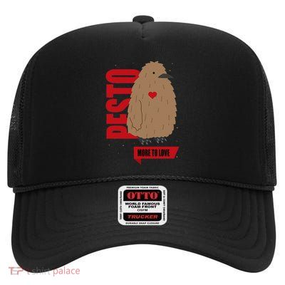 Pesto The Penguin More To Love High Crown Mesh Back Trucker Hat