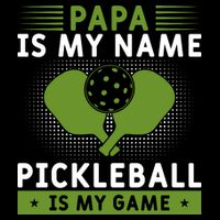 Pickleball Team Papa Is My Name Pickleball Is My Game Paddles Sport Gift Cooling Performance Crew T-Shirt