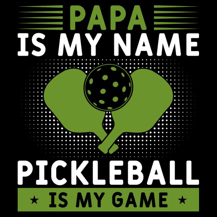 Pickleball Team Papa Is My Name Pickleball Is My Game Paddles Sport Gift Cooling Performance Crew T-Shirt