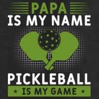 Pickleball Team Papa Is My Name Pickleball Is My Game Paddles Sport Gift Adult Drive Performance Visor