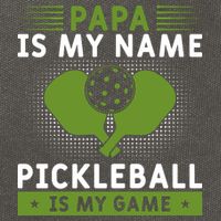Pickleball Team Papa Is My Name Pickleball Is My Game Paddles Sport Gift Cotton Canvas Backpack