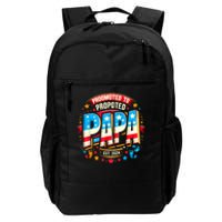 Promoted To Papa Est. 2024 New Papa Fathers Day Daily Commute Backpack