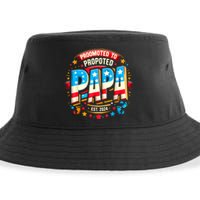 Promoted To Papa Est. 2024 New Papa Fathers Day Sustainable Bucket Hat