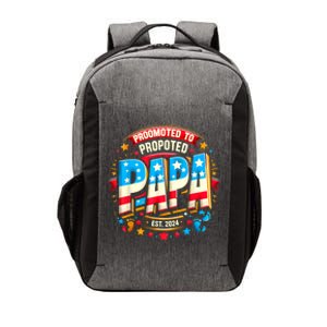 Promoted To Papa Est. 2024 New Papa Fathers Day Vector Backpack