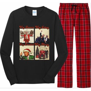 President Trumpxmas Pajamas Funny Christmas Long Sleeve Pajama Set