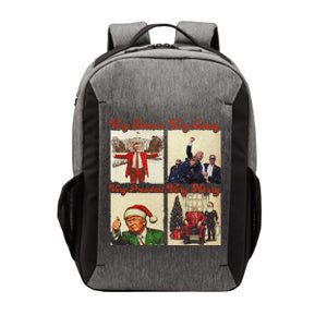 President Trumpxmas Pajamas Funny Christmas Vector Backpack