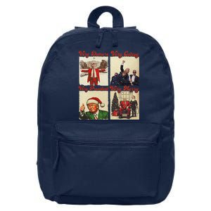 President Trumpxmas Pajamas Funny Christmas 16 in Basic Backpack