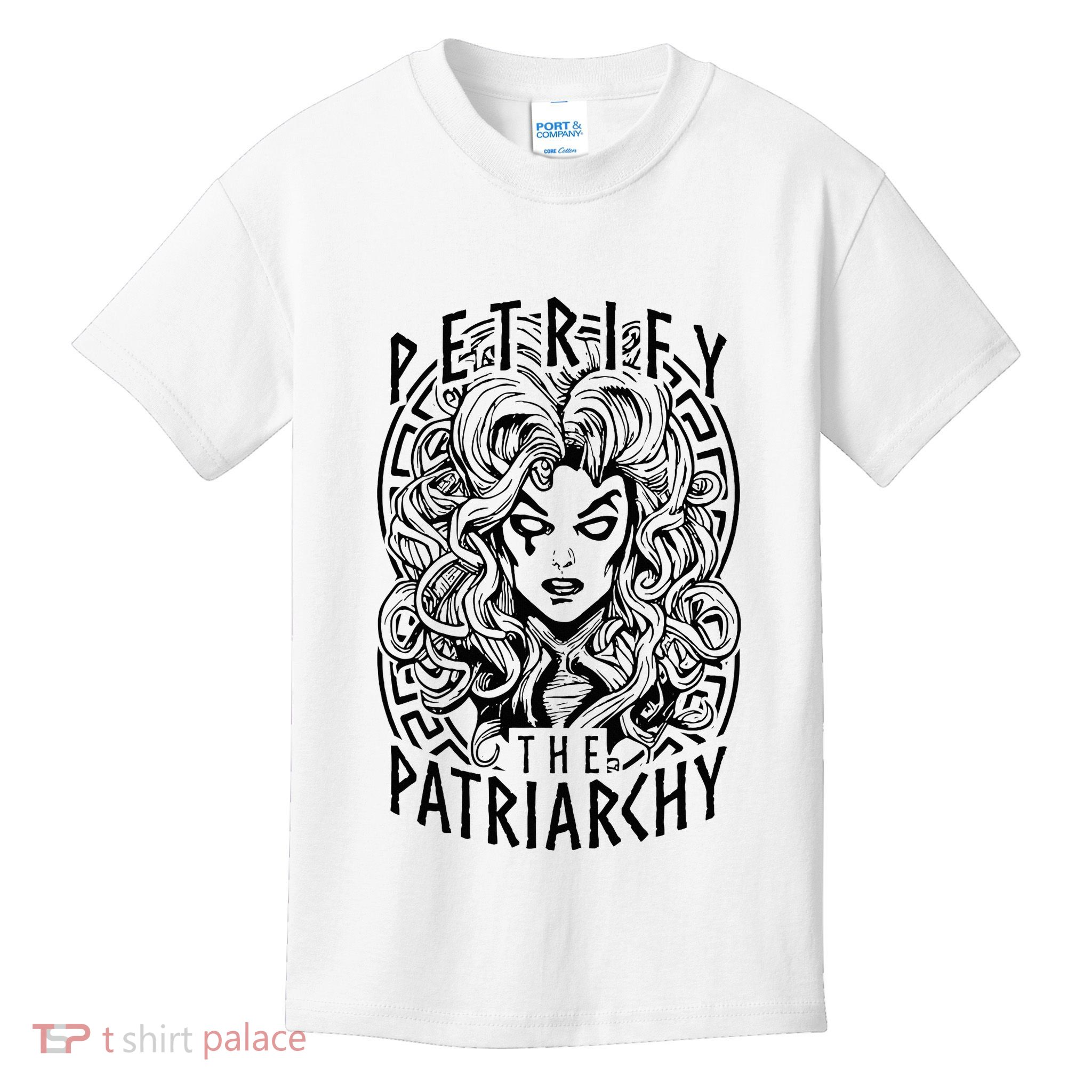 Petrify The Patriarchy Feminist Halloween Kids T-Shirt