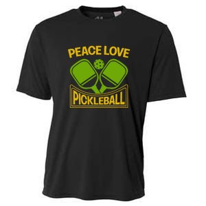 Pickleball Team Peace Love Pickleball Paddles Sport Gift Cooling Performance Crew T-Shirt