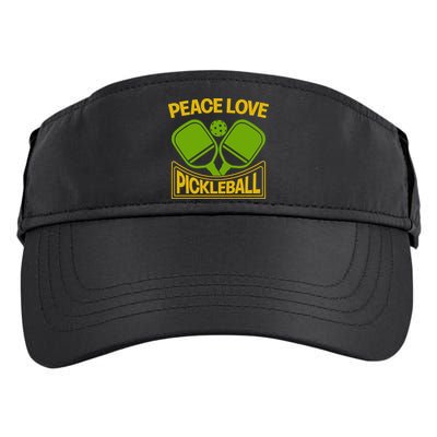 Pickleball Team Peace Love Pickleball Paddles Sport Gift Adult Drive Performance Visor