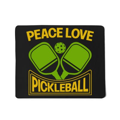 Pickleball Team Peace Love Pickleball Paddles Sport Gift Mousepad