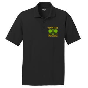 Pickleball Team Peace Love Pickleball Paddles Sport Gift PosiCharge RacerMesh Polo