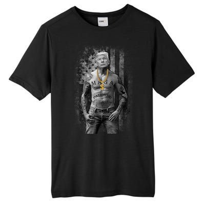 Pro Trump Patriotic Gangster Felon Conviction Tall Fusion ChromaSoft Performance T-Shirt