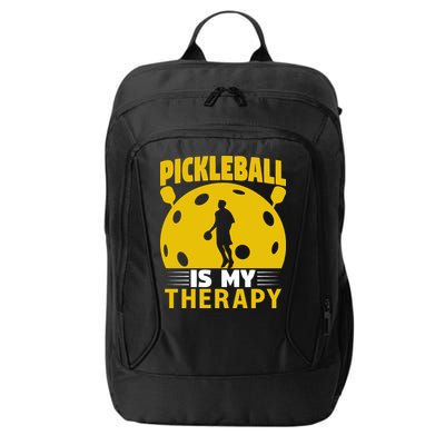 Pickleball Team Pickleball Is My Therapy Paddles Sport Gift City Backpack