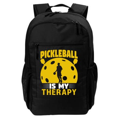 Pickleball Team Pickleball Is My Therapy Paddles Sport Gift Backpack