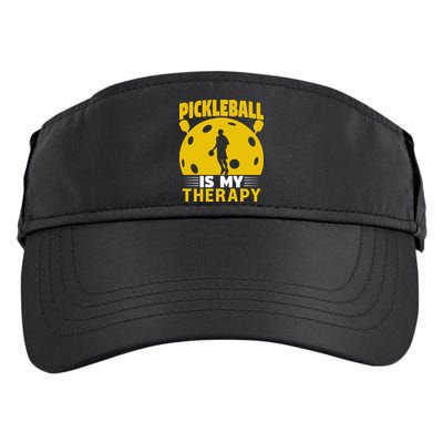 Pickleball Team Pickleball Is My Therapy Paddles Sport Gift Adult Drive Performance Visor