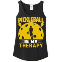 Pickleball Team Pickleball Is My Therapy Paddles Sport Gift Ladies Essential Tank