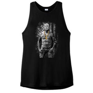 Pro Trump Patriotic Gangster T Anti Liberal Republican Gift Black Cotton Crew Ne Ladies PosiCharge Tri-Blend Wicking Tank