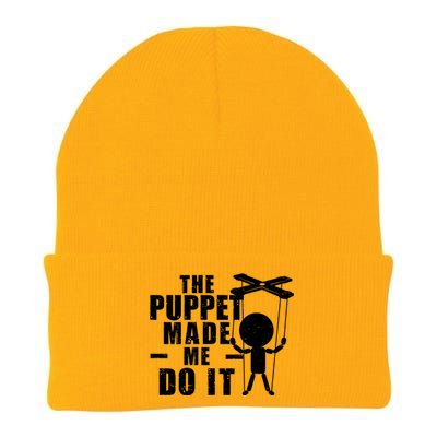 Puppeteer The Puppet Made Me Do It Marionette Great Gift Knit Cap Winter Beanie